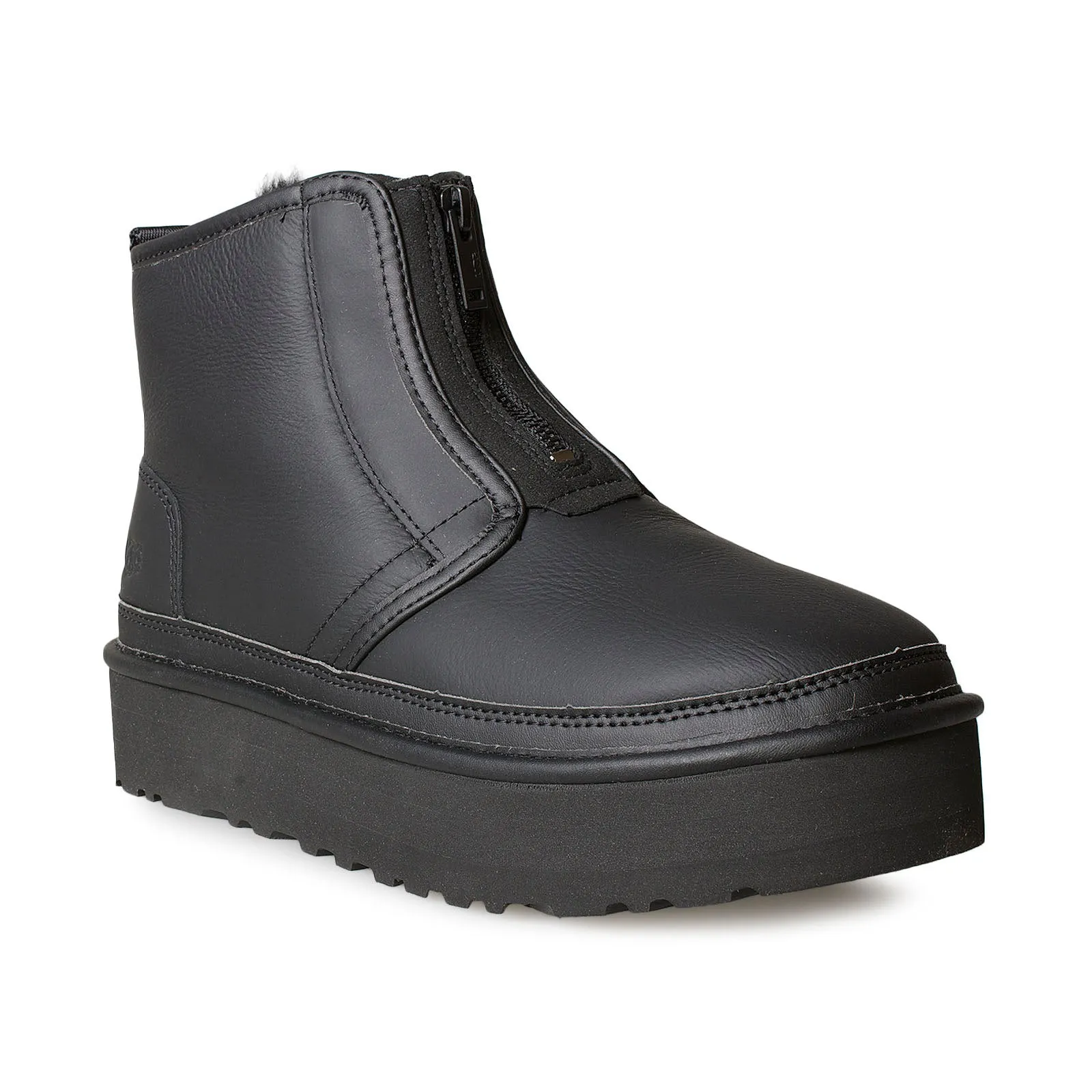 UGG Women's Neumel Platform Zip Boots - Ultra Matte Black