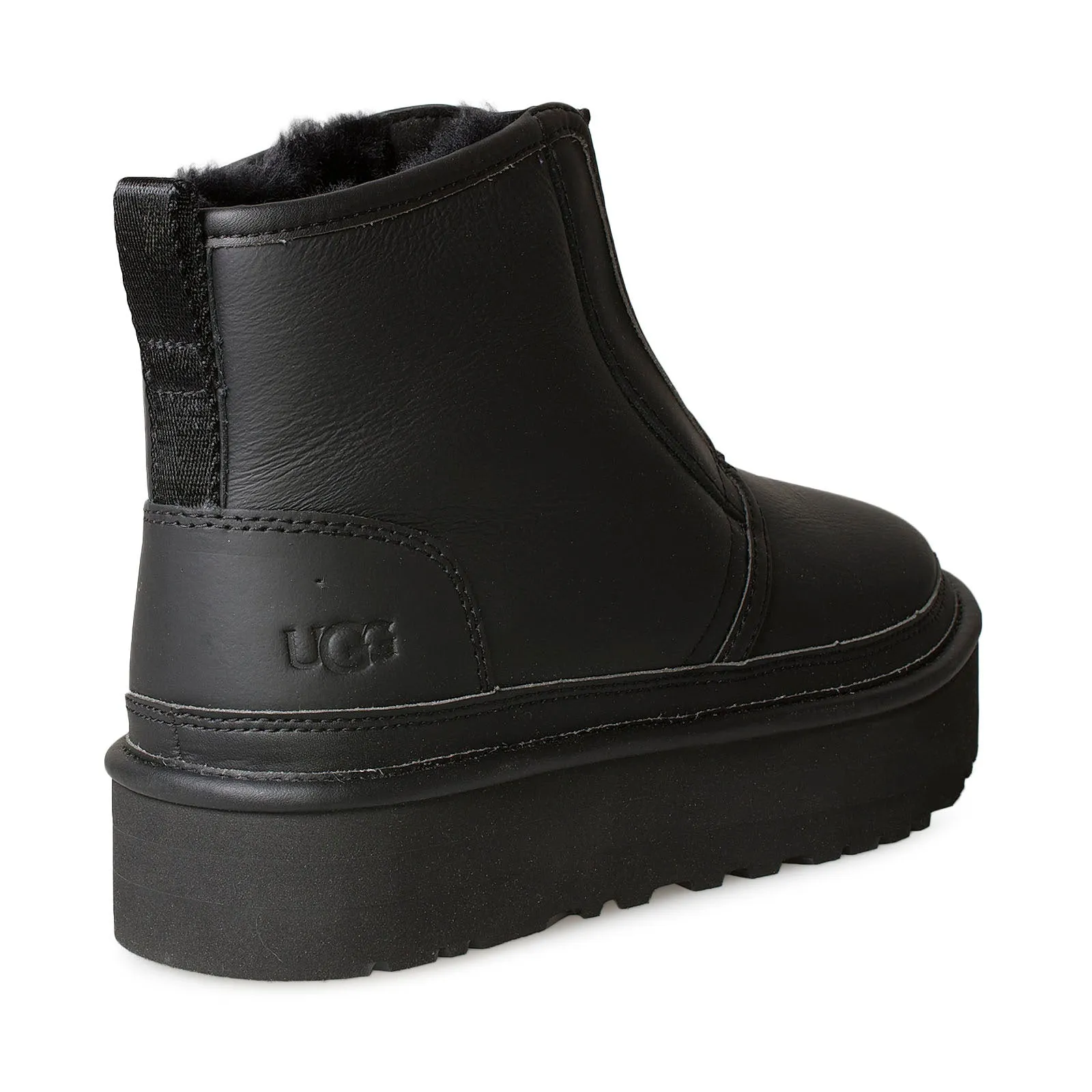 UGG Women's Neumel Platform Zip Boots - Ultra Matte Black