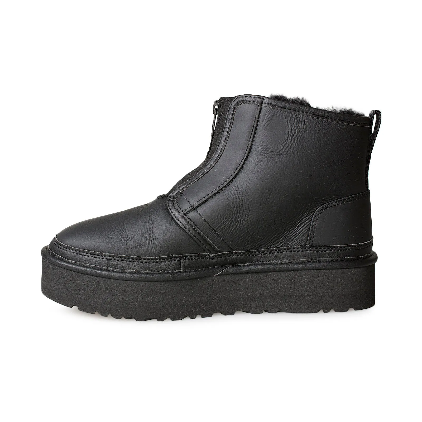 UGG Women's Neumel Platform Zip Boots - Ultra Matte Black