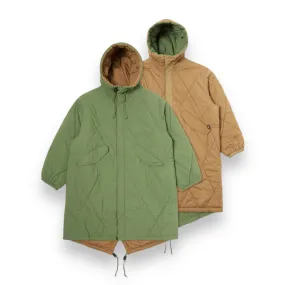 Universal Works Green Diamond Quilt Parka 29101, Rec Nylon - Google SEO