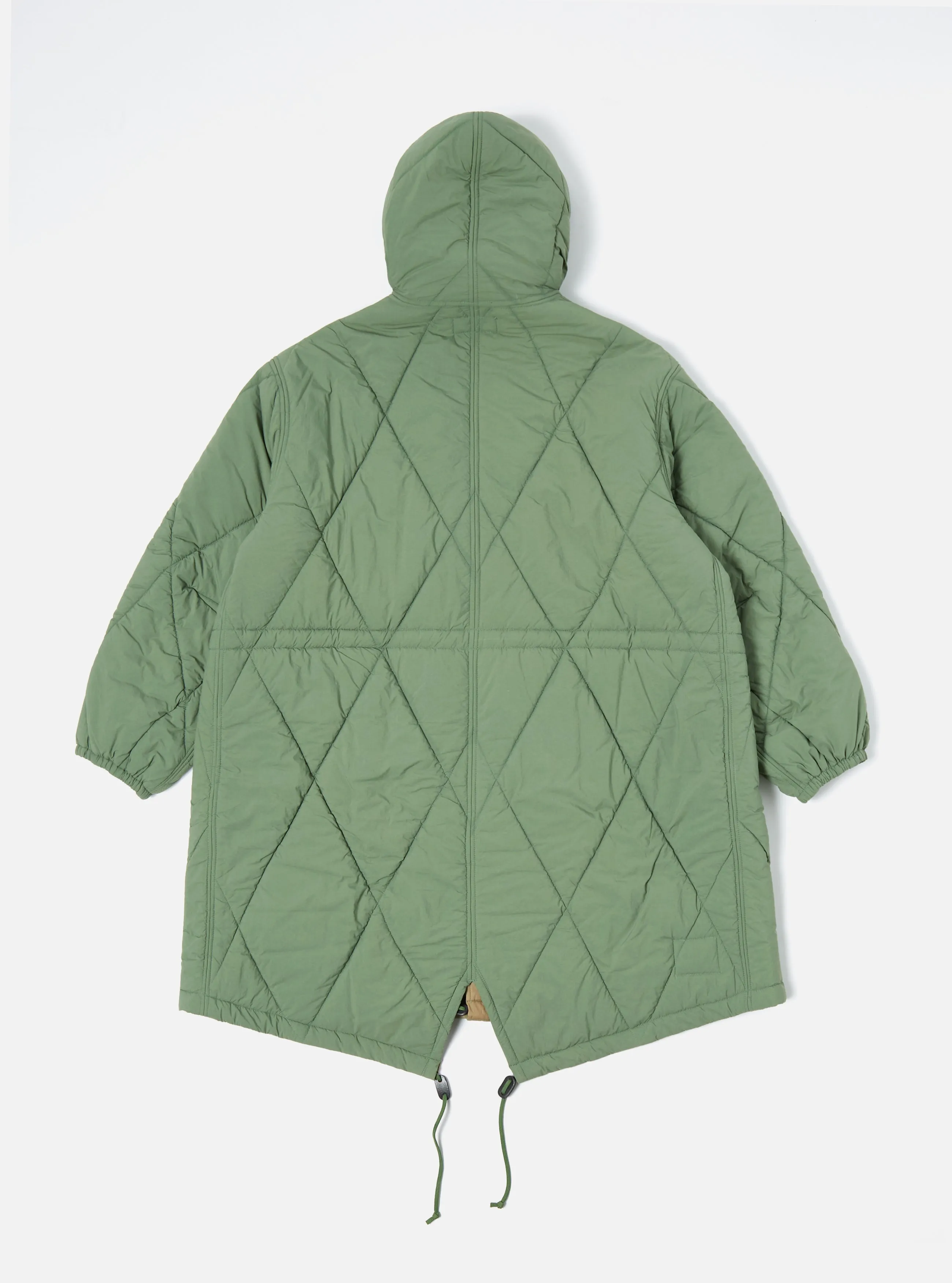 Universal Works Green Diamond Quilt Parka 29101, Rec Nylon - Google SEO