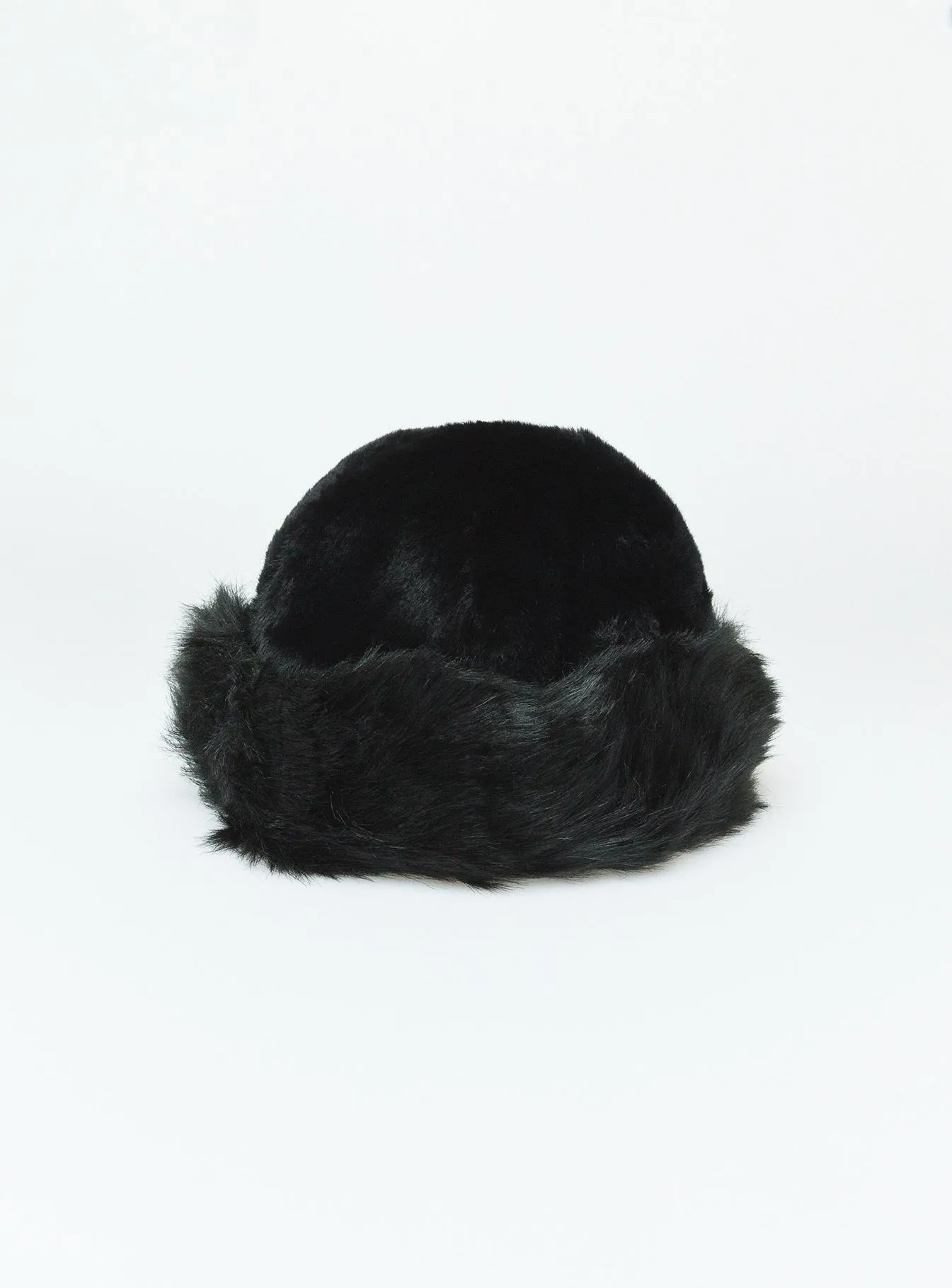 Veruca Black Fluffy Hat