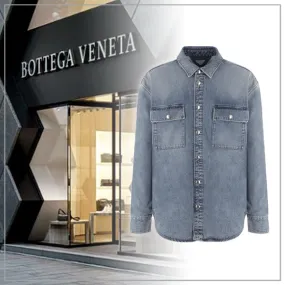 Vintage medium indigo denim shirt - BOTTEGA VENETA