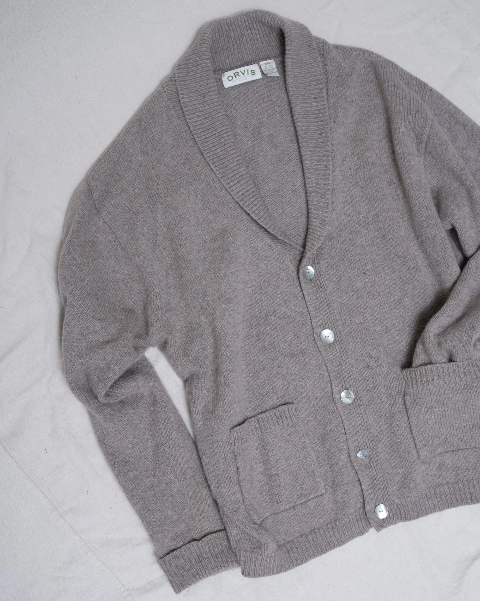 Vintage Oversized Chunky Knit Wool Cardigan Sizes Small to Large