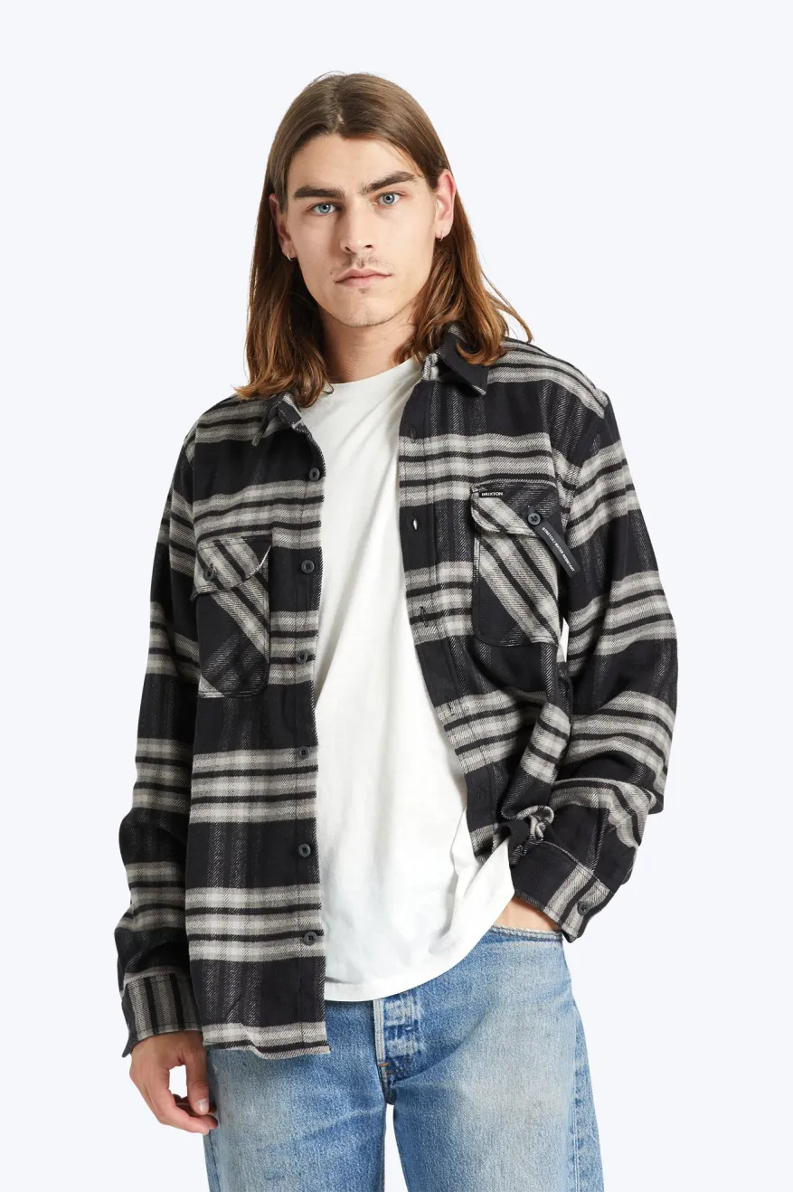 Water Resistant Flannel - Black/Charcoal