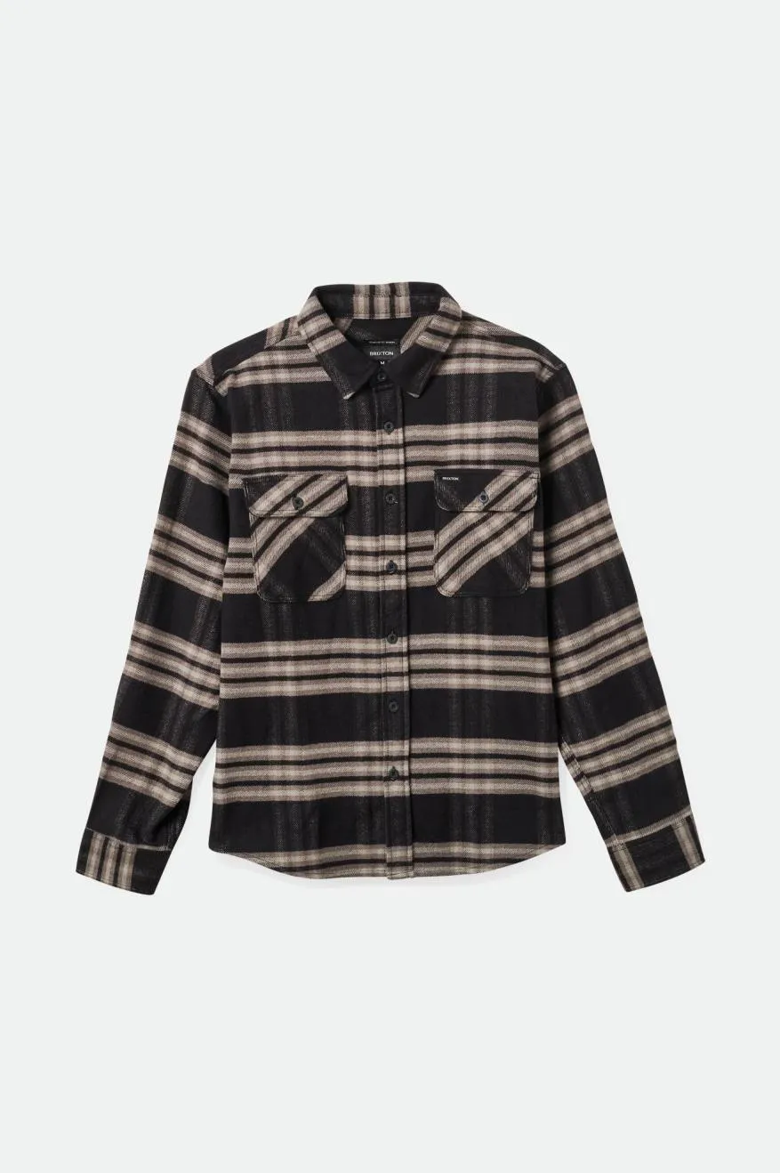 Water Resistant Flannel - Black/Charcoal