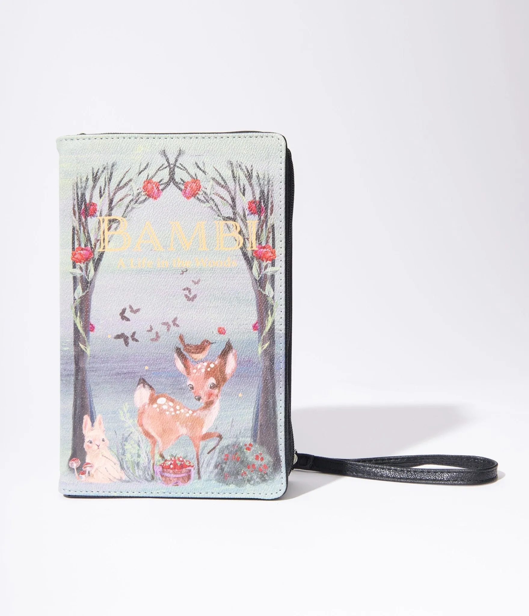 Watercolor Bambi Book Crossbody Purse