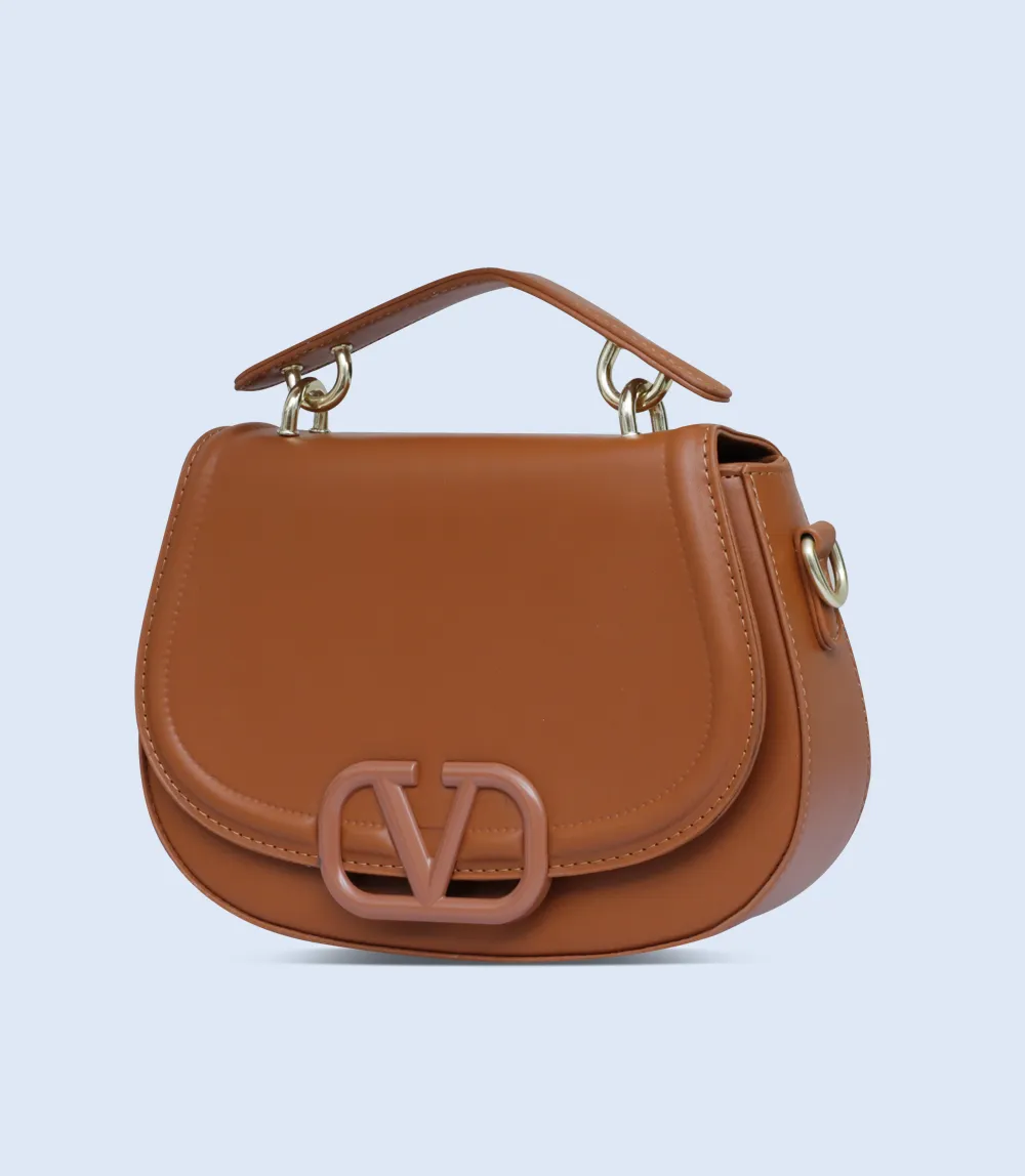 WB2689-BROWN-Women Trendy Bag