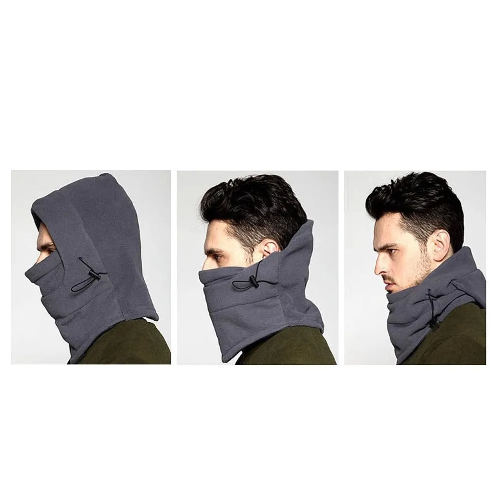 Winter Fleece Thermal Head Cover Sports Scarf Ski Caps Face Mask Neck Warmer Beanies Hats for Men