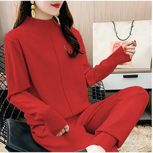 Winter Knitted Set Turtleneck