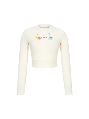 [WMS] Hot Summer Crop Rashguard Cream