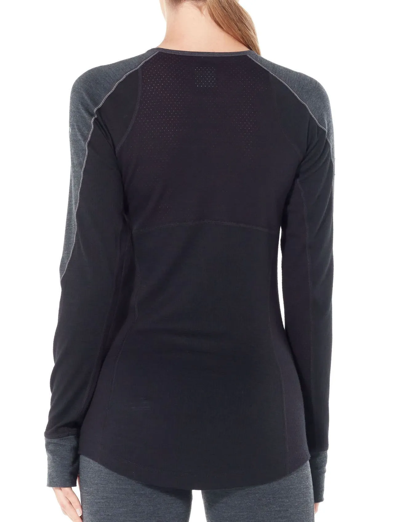 Women's 260 Zone Long Sleeve Crewe - Jet Heather/Black