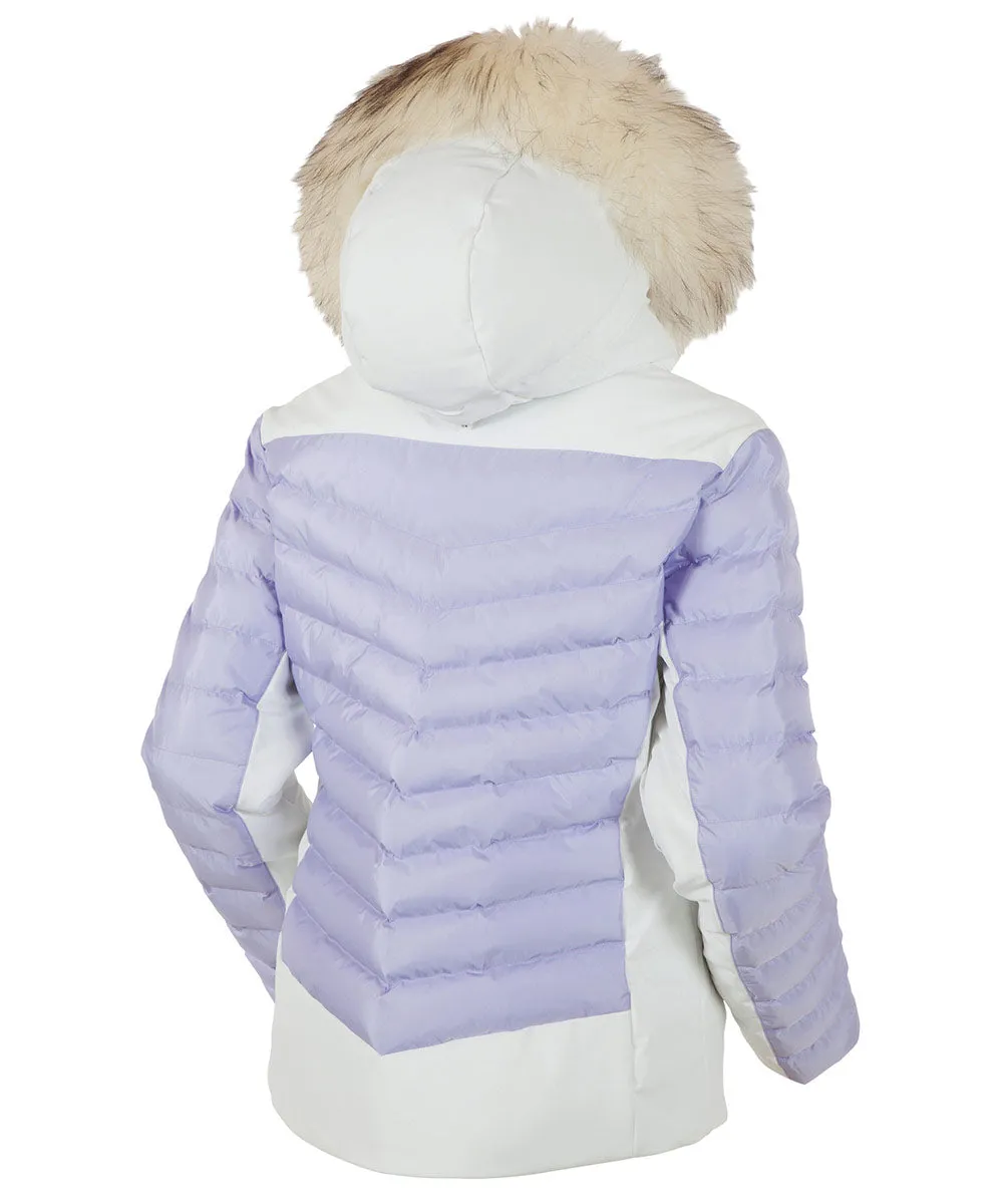 Women's Layla Waterproof Quilted Stretch Jacket With Removable Fur Ruff