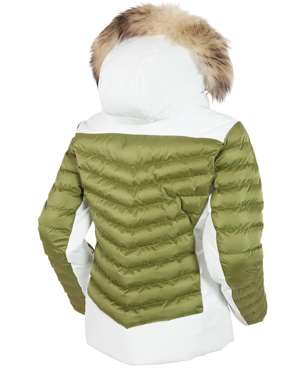 Women's Layla Waterproof Quilted Stretch Jacket With Removable Fur Ruff