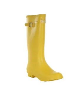 Womens/ladies ly fairweather ii tall durable wellington boots maize yellow Regatta