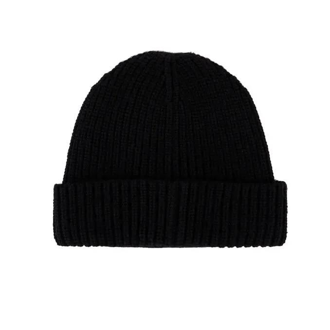 wool blend cap black unisex