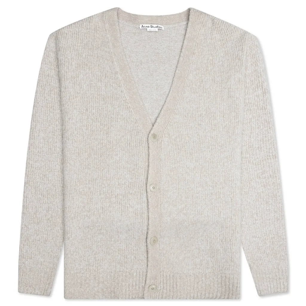 Wool Blend Cardigan - Light Taupe | Shopping