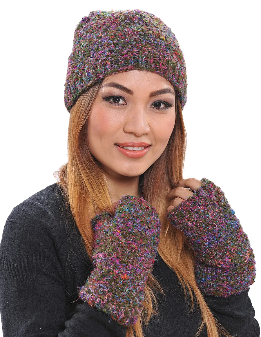 Wool Silk Blend Beanie