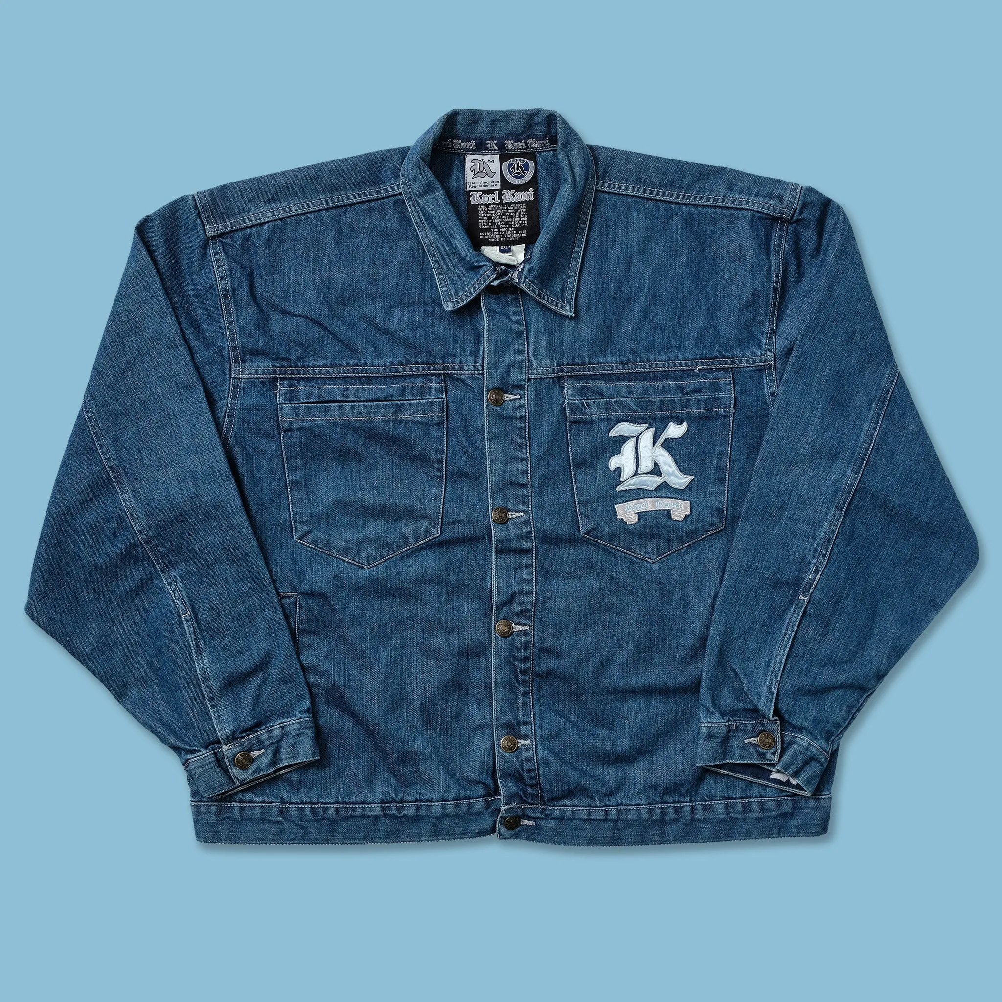 Y2K Karl Kani Denim Jacket XLarge